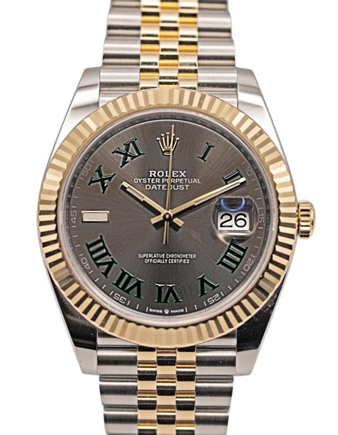 rolex datejust 41 wimbledon jubilee|rolex wimbledon 41mm two tone.